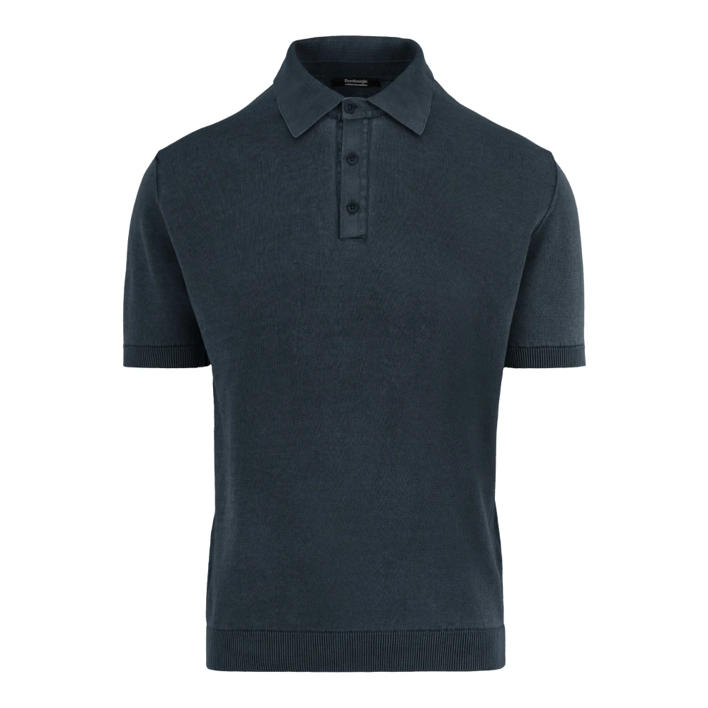 Bomboogie Uomo Blu - Maglia Polo In Cotone Con Colletto - Tops - L