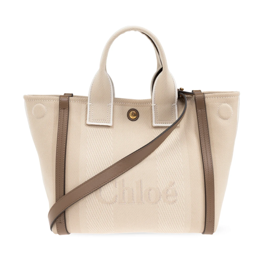 Chloé Handtas Draag Klein Beige Dames