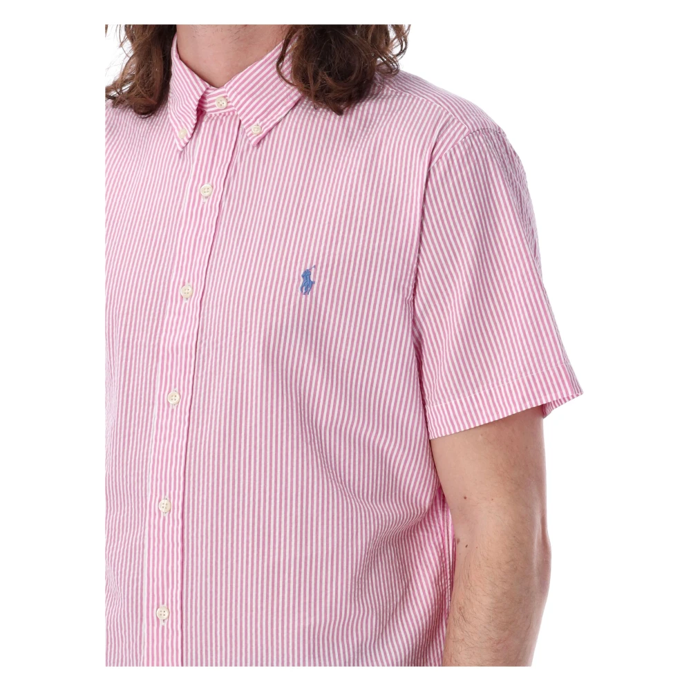 Ralph Lauren Short Sleeve Shirts Pink Heren