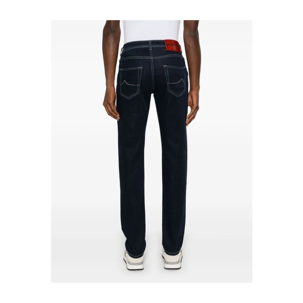 Jacob Cohën Blauwe Denim Jeans voor Mannen Blue Heren