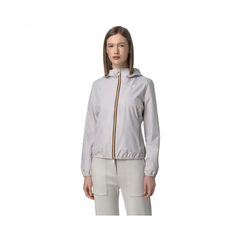 K-way Polyester Puffer en Parka Jassen White Dames