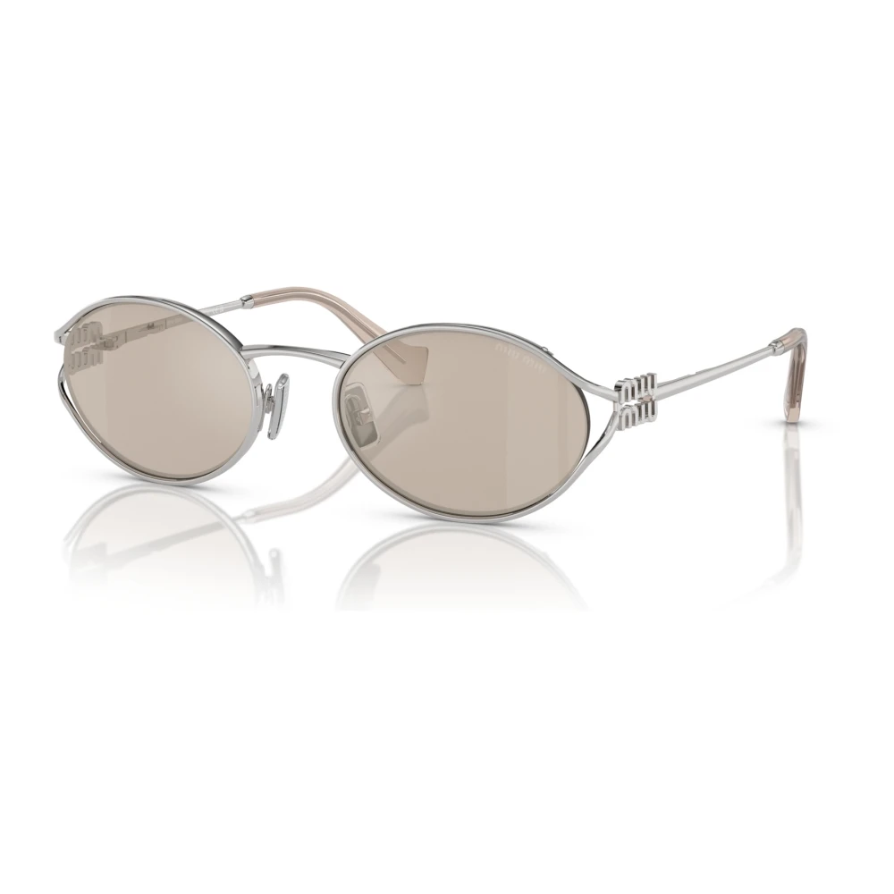 Miu Miu Women's Gray Sunglasses, 54 Mm, Logo Sunglasses