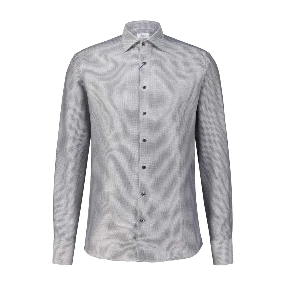 Stenströms Elegant Patroon Overhemd Gray Heren