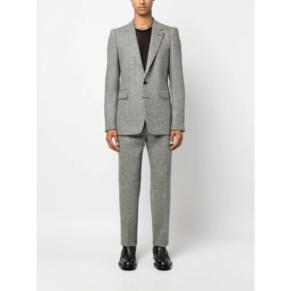 Dries Van Noten Suit Trousers Gray Heren