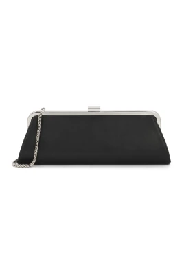 Oblong Metal-Frame Clutch