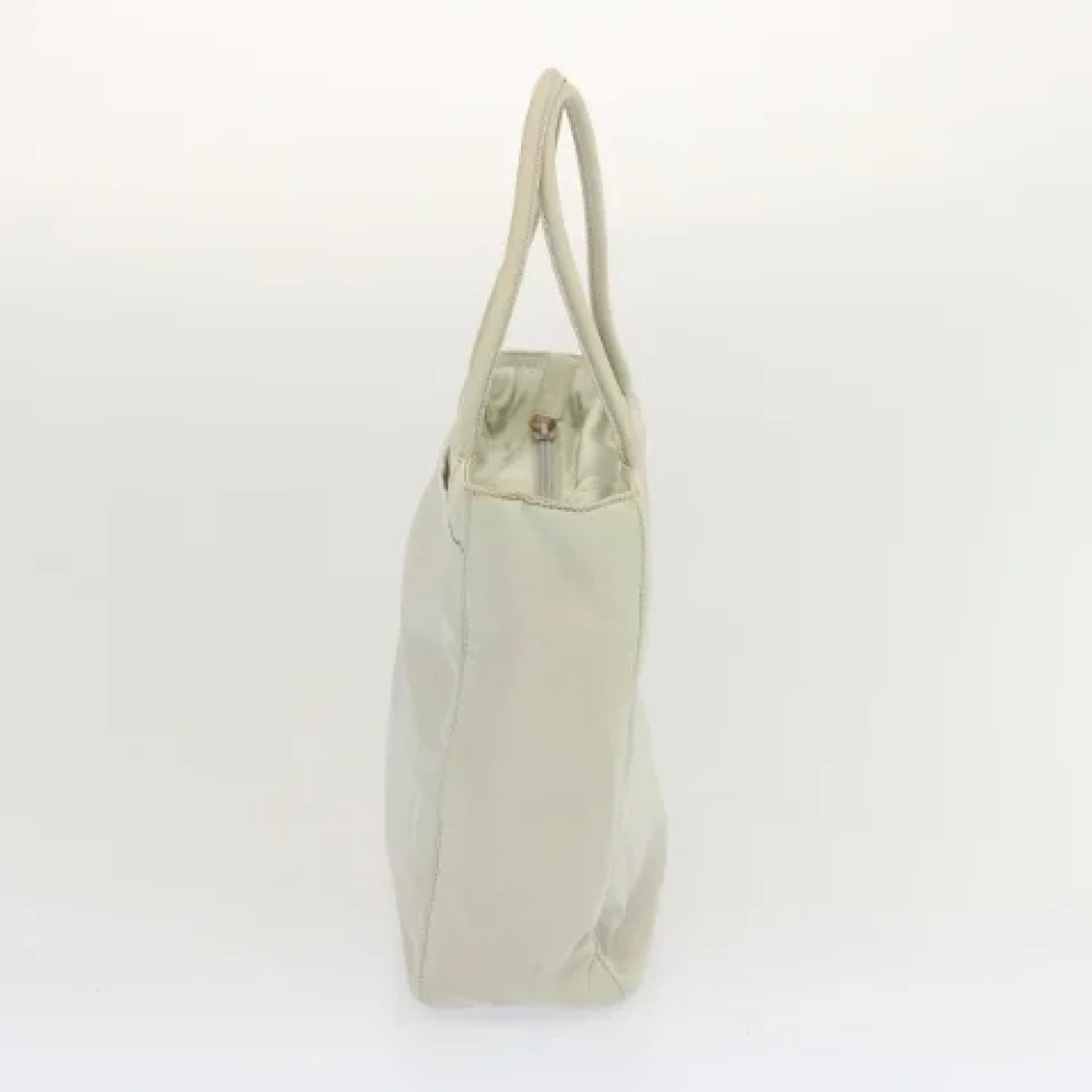 Prada Vintage Pre-owned Nylon handbags White Dames
