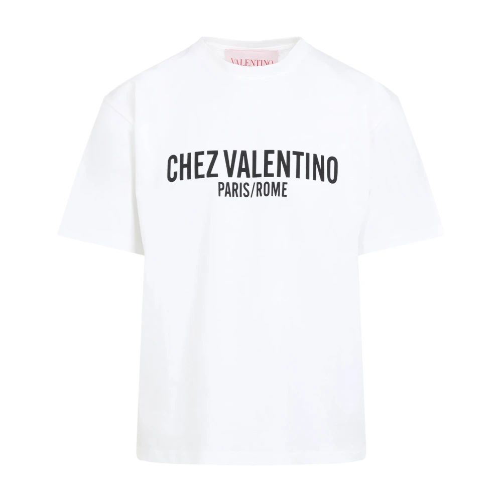 Valentino Vit T-shirt Stil Komfort Elegans White, Herr