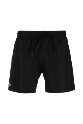 Svarta Logotyp Broderade Badshorts