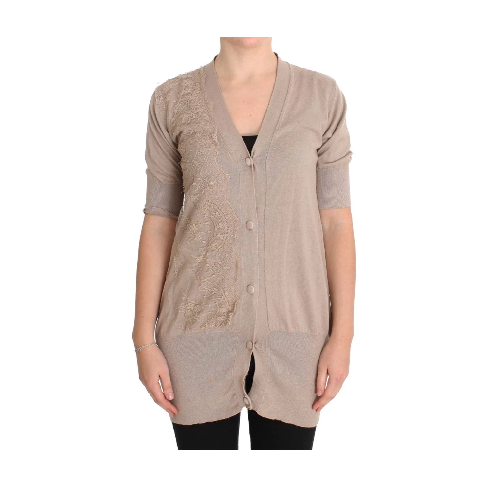 Pink Memories Roze Katoenen Kant Vest Pink Dames