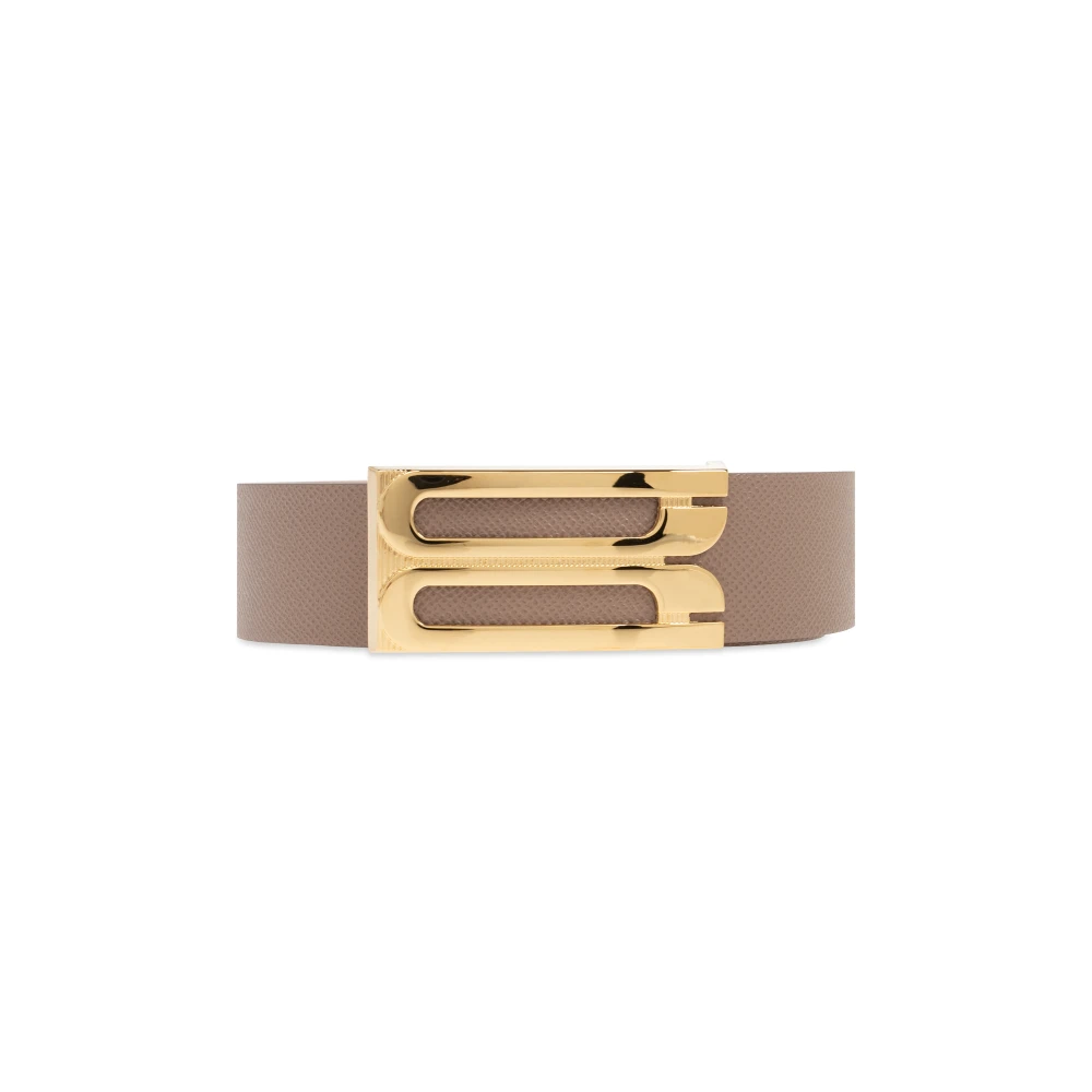 Victoria Beckham Leren riem Beige Dames