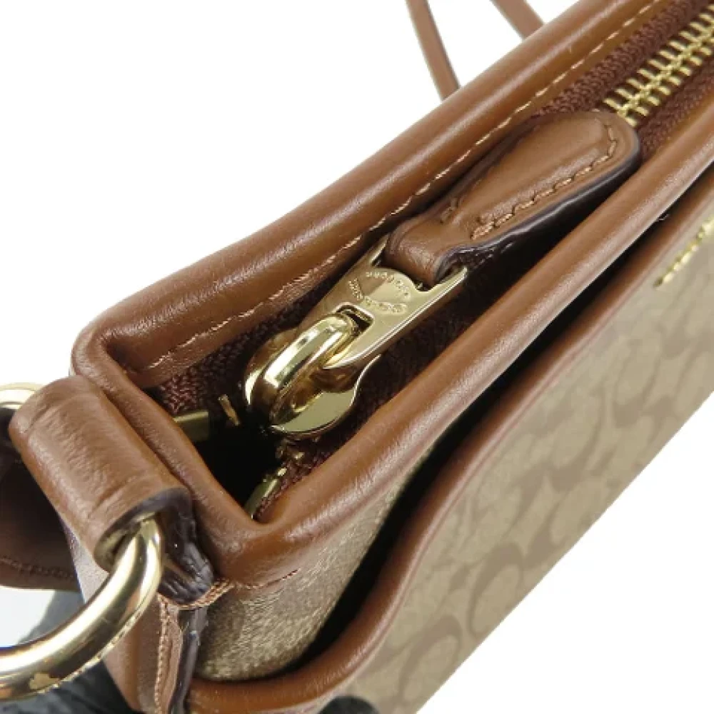 Coach Pre-owned Leather shoulder-bags Brown Dames