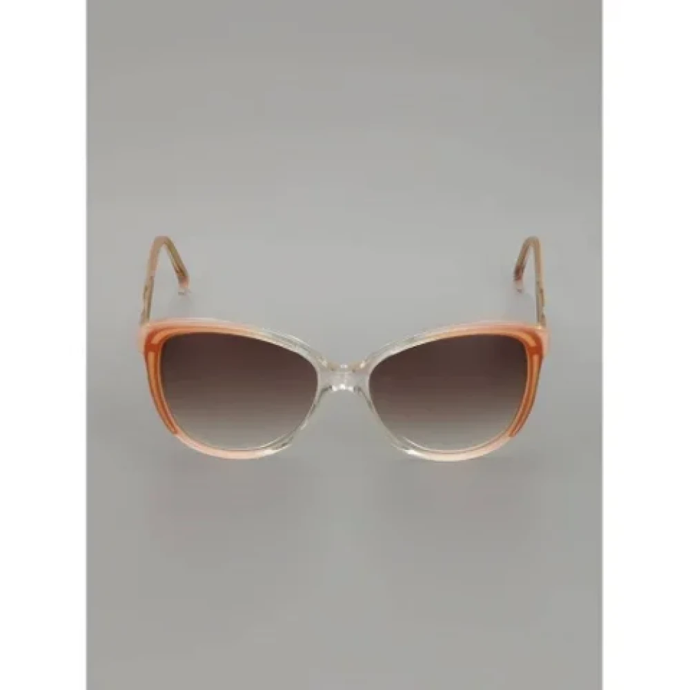 Yves Saint Laurent Vintage Pre-owned Acetate sunglasses Brown Dames