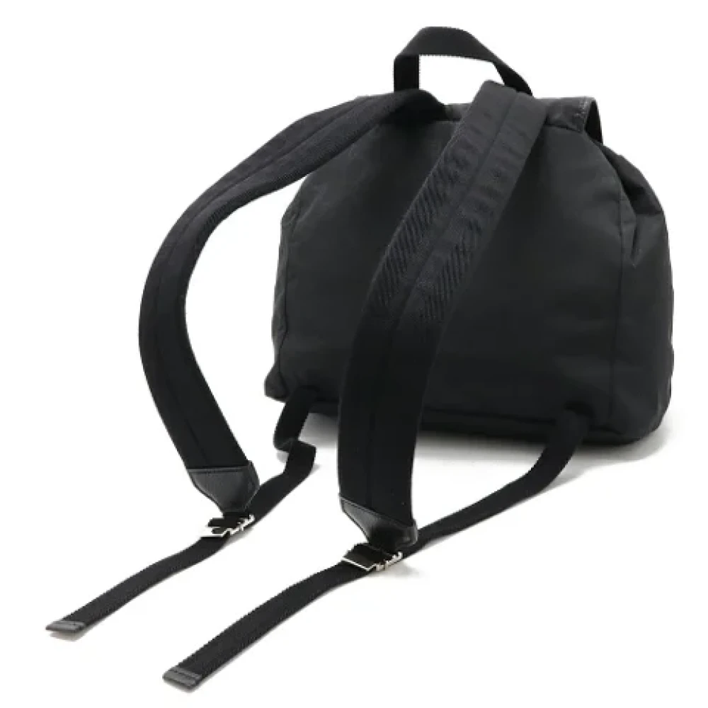 Gucci Vintage Pre-owned Leather backpacks Black Dames