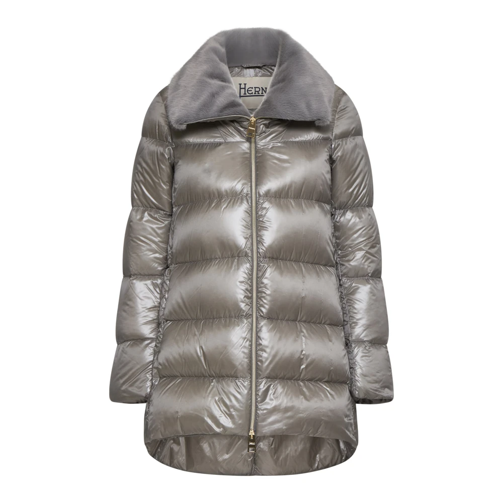 Herno Grijze gewatteerde donsjas Gray Dames