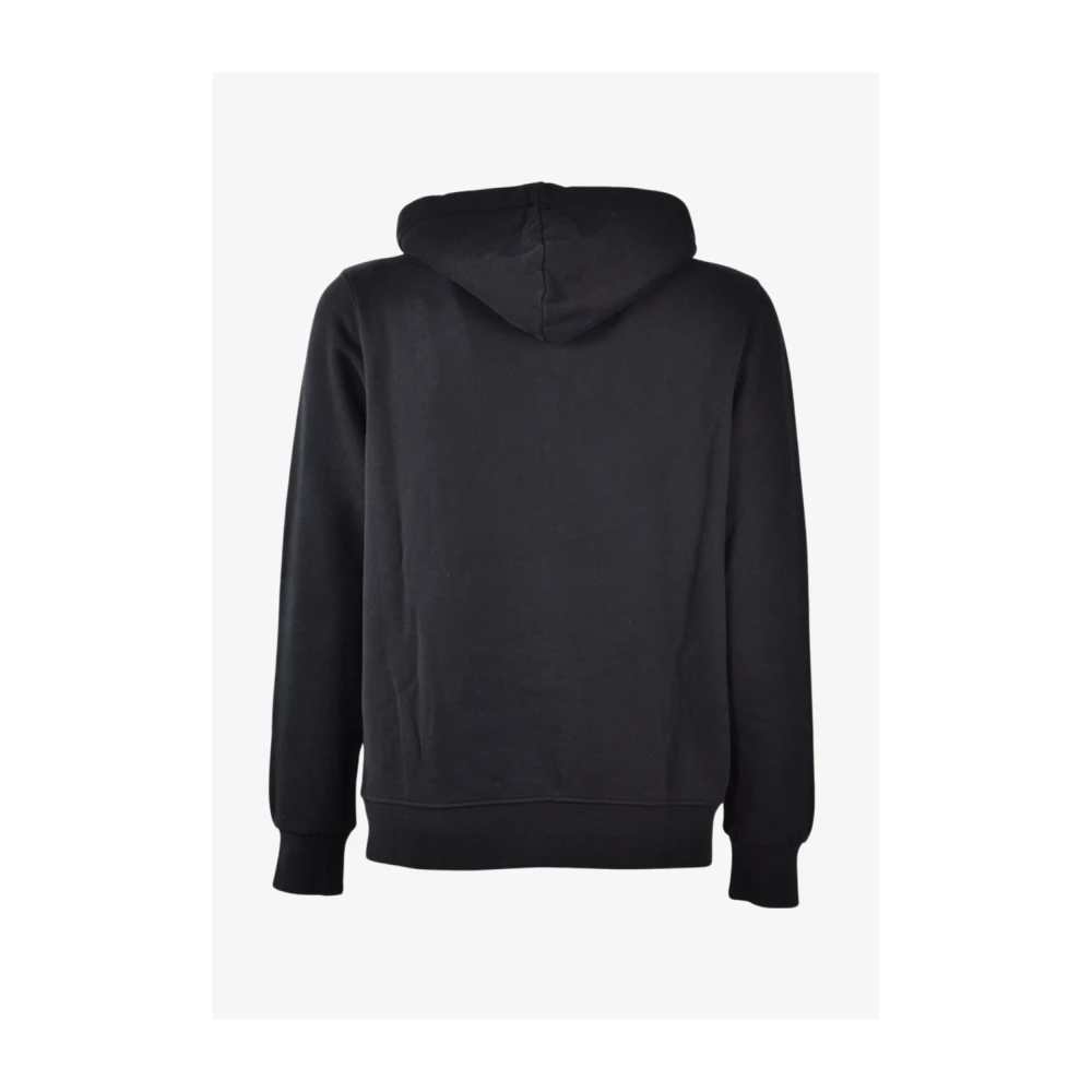 Roy Roger's Geborstelde capuchontrui Black Heren