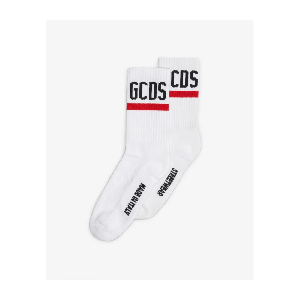 Gcds Katoenen Casual T-shirt White Heren