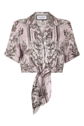 Cropped Bow Shirt Butterfly Tattoo