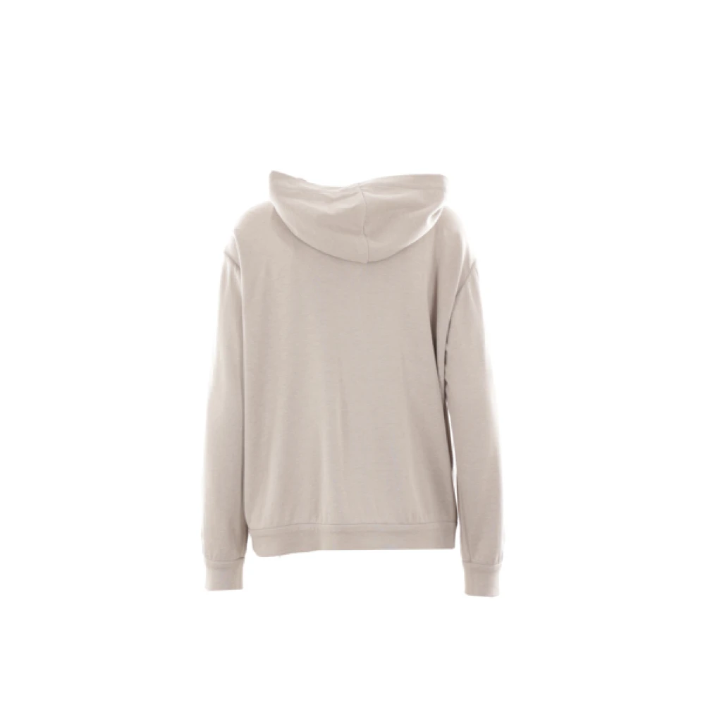 BRUNELLO CUCINELLI Lichtbeige Hoodie met Rits Beige Dames