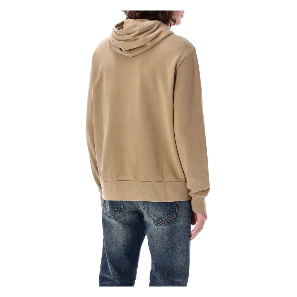Ralph Lauren Cotton Classic RL Hoodie Beige Heren