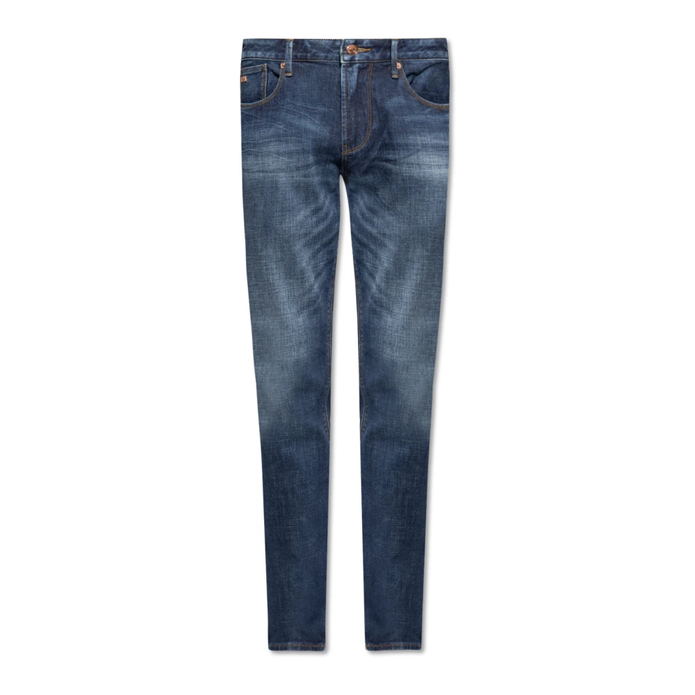 Emporio Armani Men's Blue Slim Fit Jeans, W38, J06 Slim Fit Jeans
