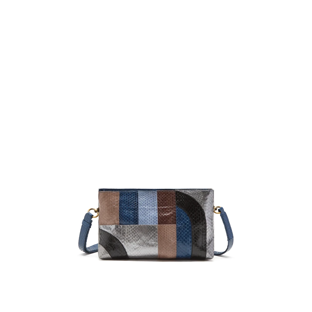 Maliparmi Kleine Exotische Intarsia Crossbody TAS Multicolor Dames