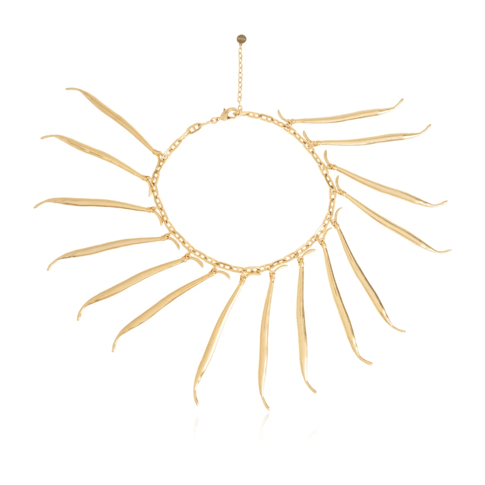 Jacquemus Women's Yellow Brass Necklace - Necklaces - One Size - Accessories