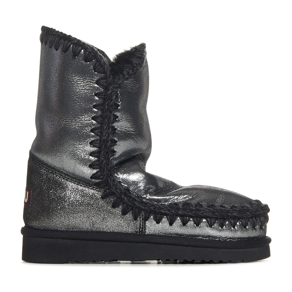 Mou, Skor, Dam, 36 EU, Svarta Microglitter Ankelboots Aw23