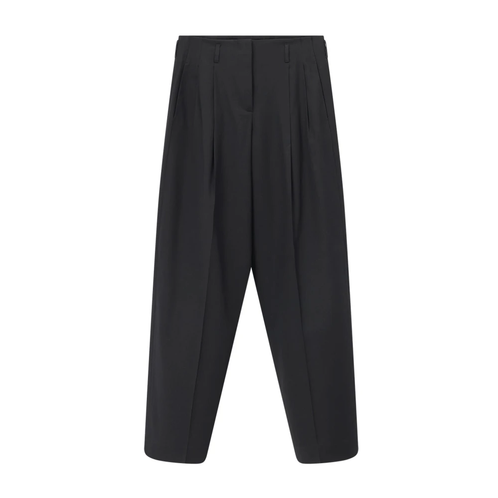Golden Goose Women's Black Wide Trousers, L, Flavia Wide Trousers