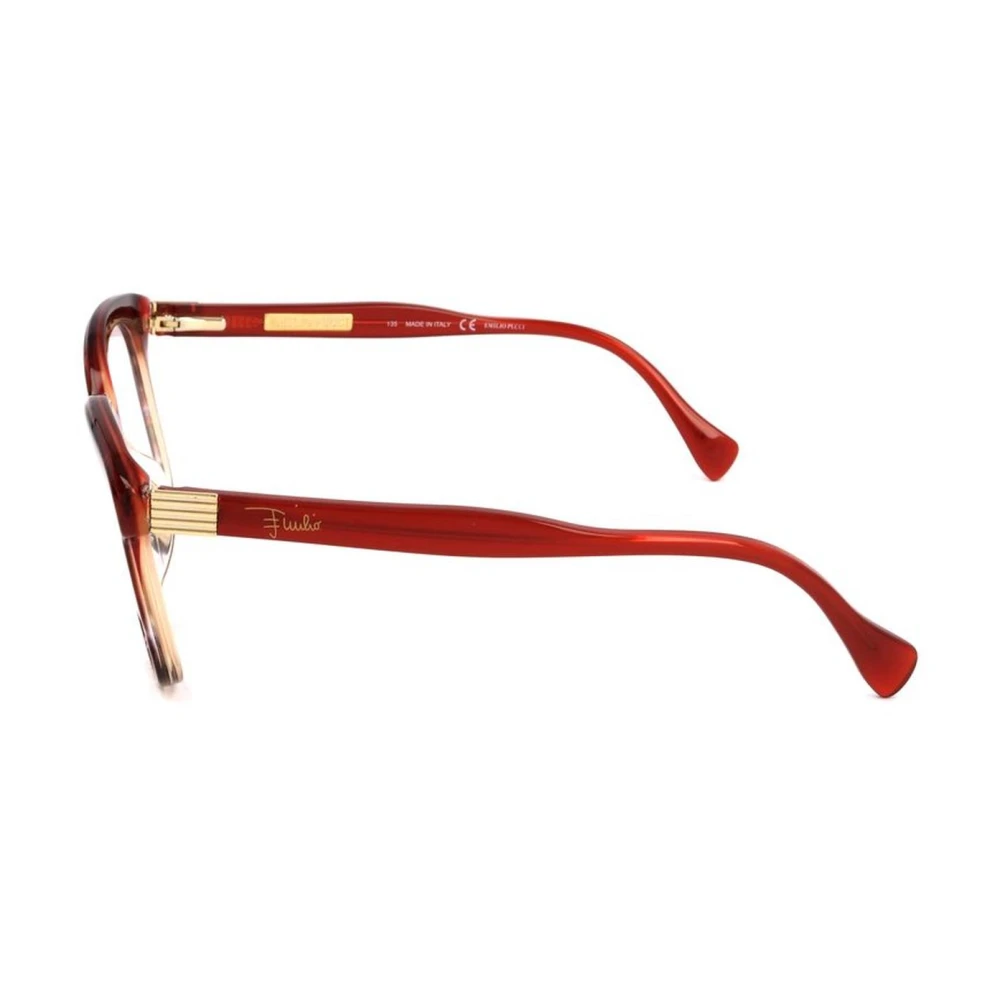 EMILIO PUCCI Rode plastic monturen met kersendial Multicolor Dames