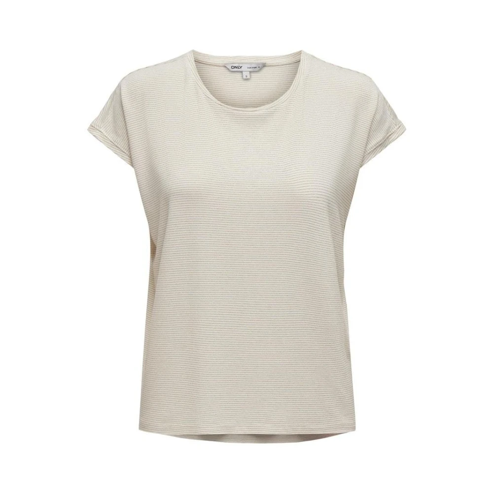 Only T-Shirts Beige Dames
