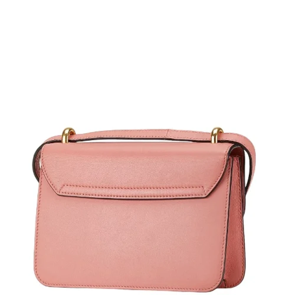 Gucci Vintage Pre-owned Leather crossbody-bags Pink Dames