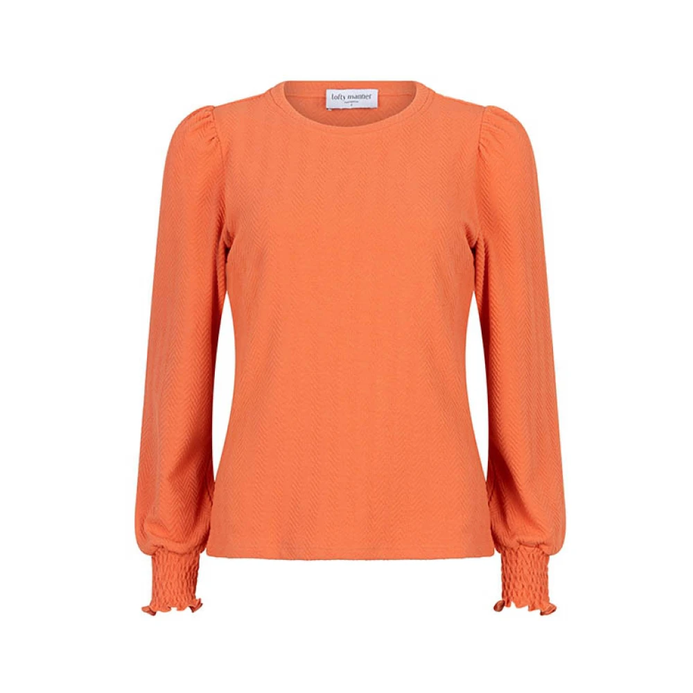 Lofty Manner Peach Kelly Sweater | Orange Freewear Orange Dames