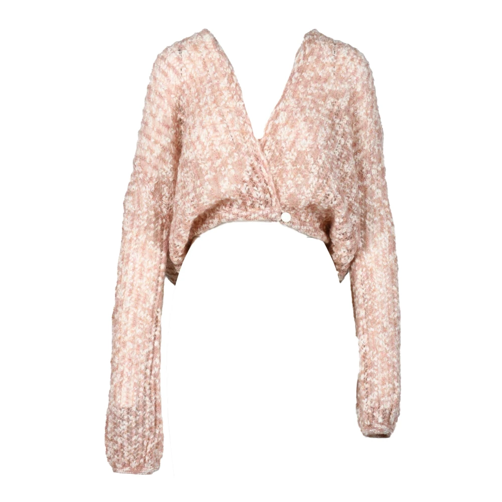 Forte Forte Mohair Blend Cardigan Pink, Dam