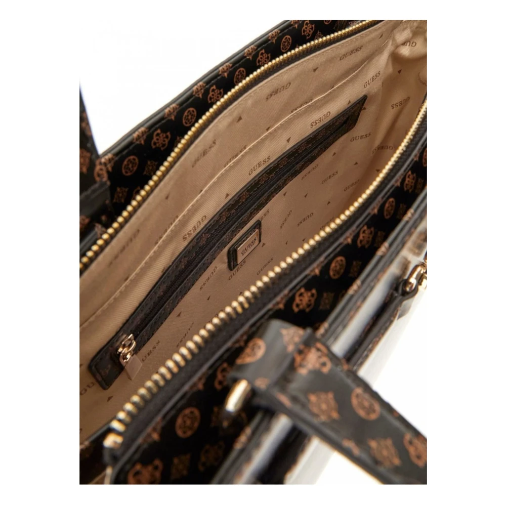 Guess Dames Arlena Logo Handtas Brown Dames