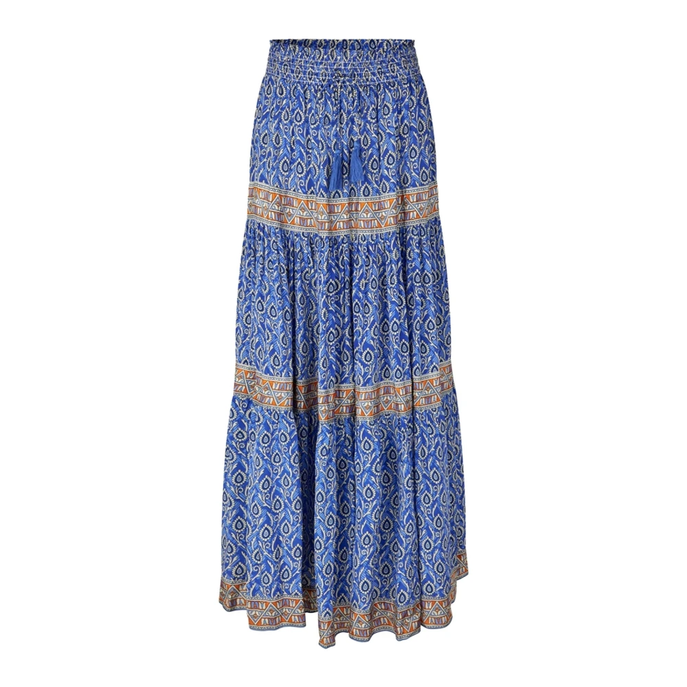 Lollys Laundry Women's Blue Diamondll Maxi Skirt