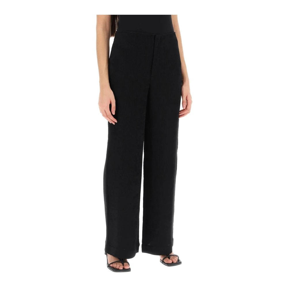 By Malene Birger Wide Trousers By Herenne Birger Black Dames