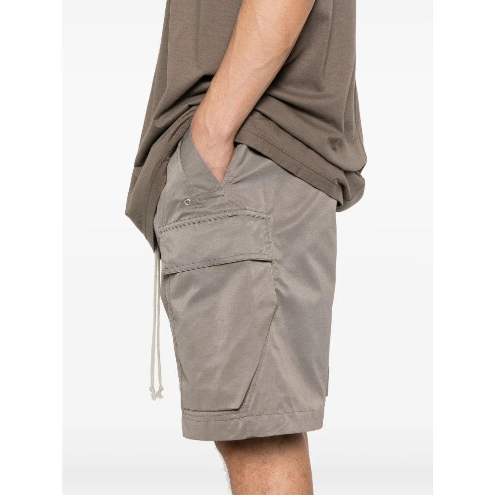 Rick Owens Casual knielange grijze shorts Gray Heren