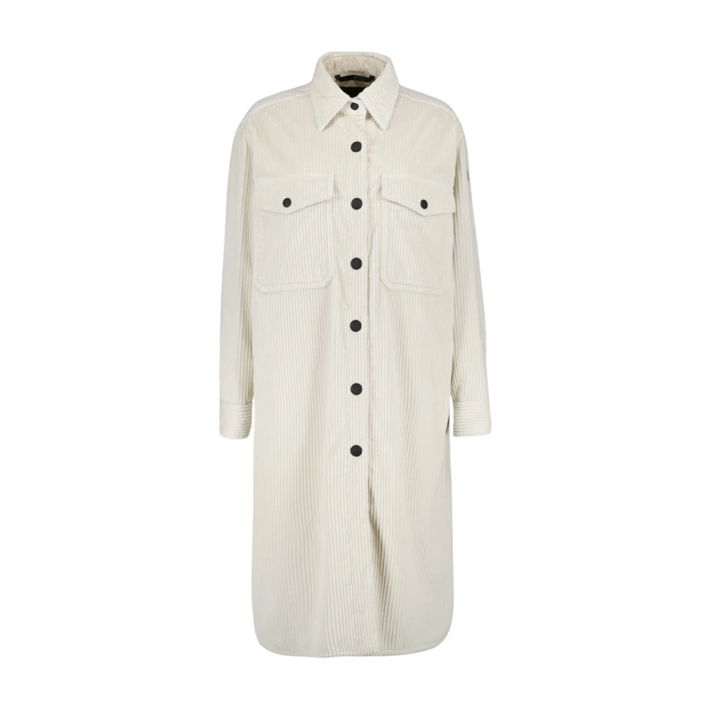 Moncler Women's Beige Long Down Jacket Classic Style
