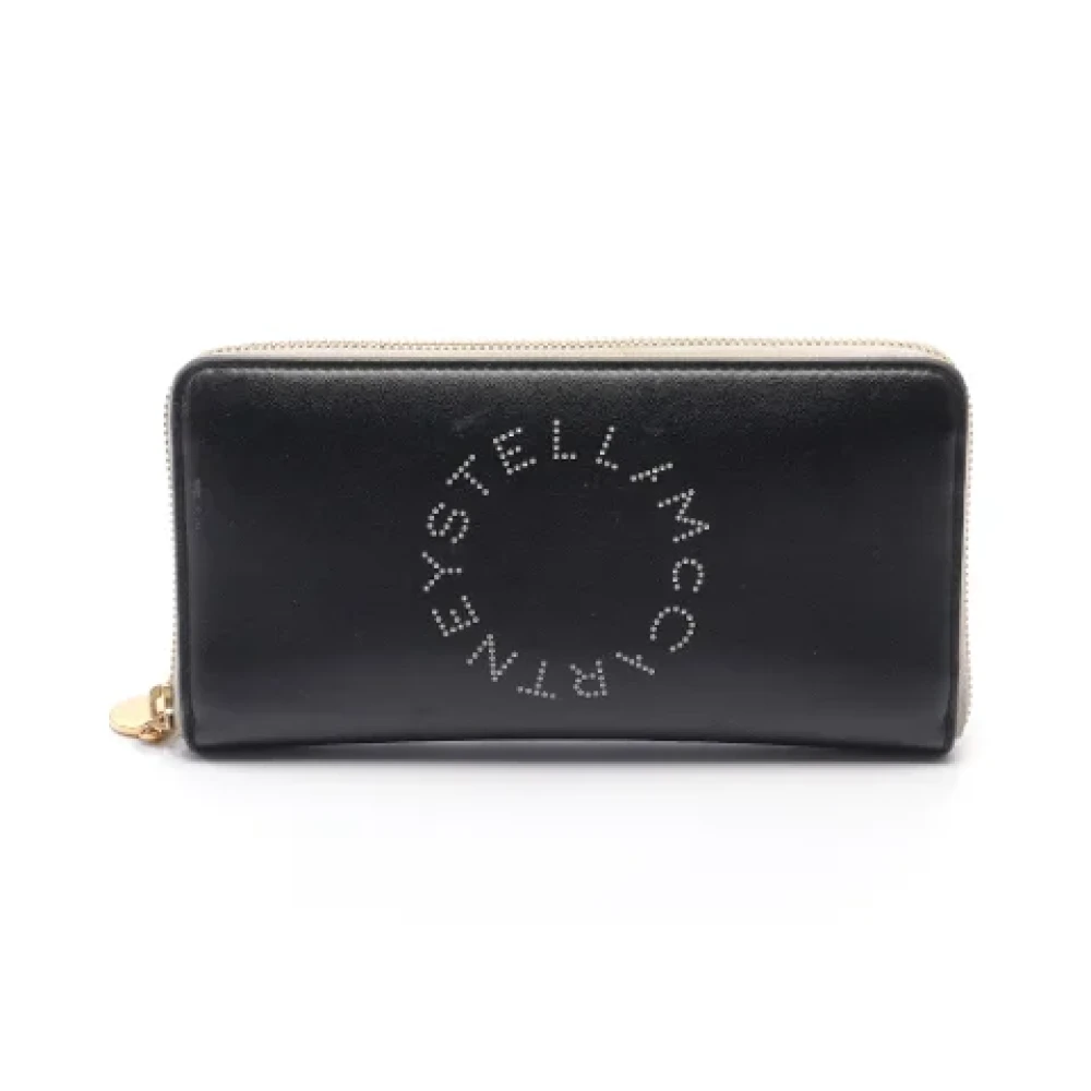 Stella McCartney Pre-owned Leather wallets Black Dames