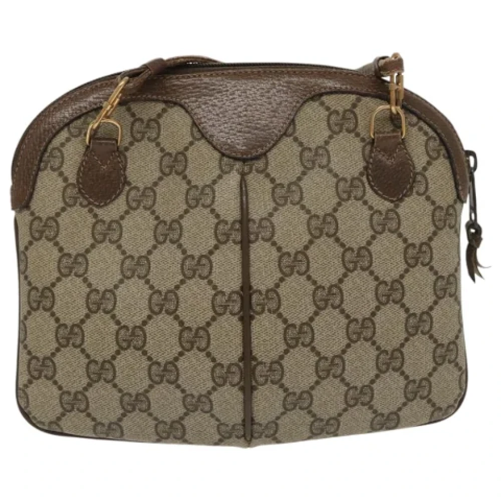 Gucci Vintage Pre-owned Canvas shoulder-bags Beige Dames