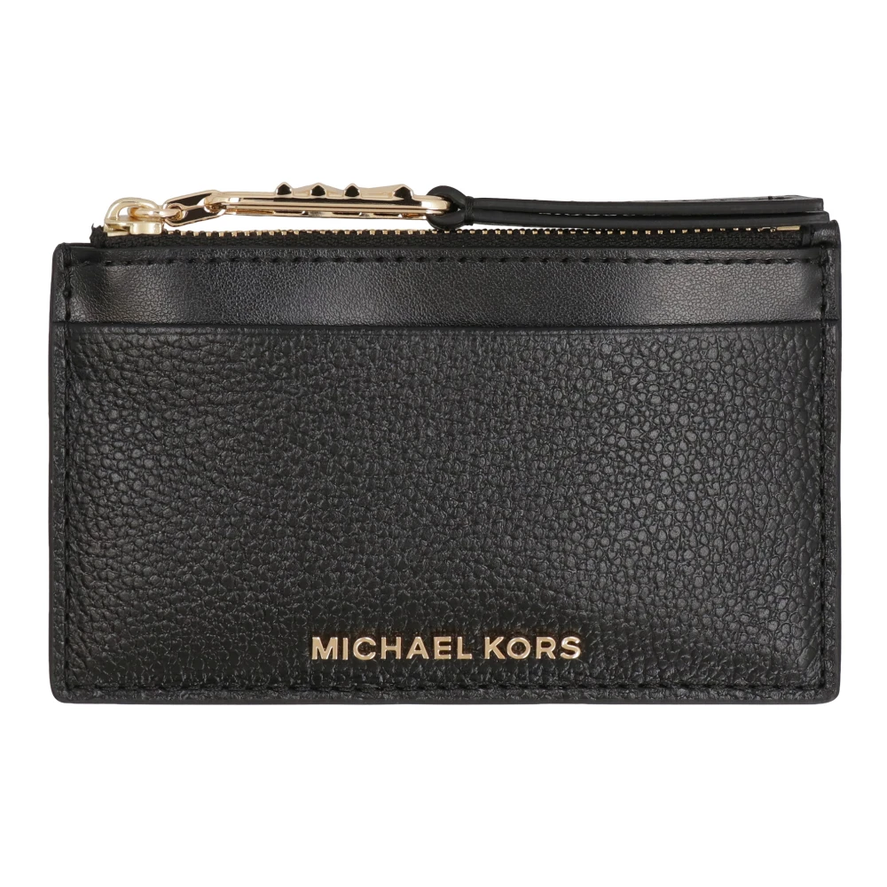Michael Kors Korrelig Leren Kaarthouder met Voorvak Black Dames