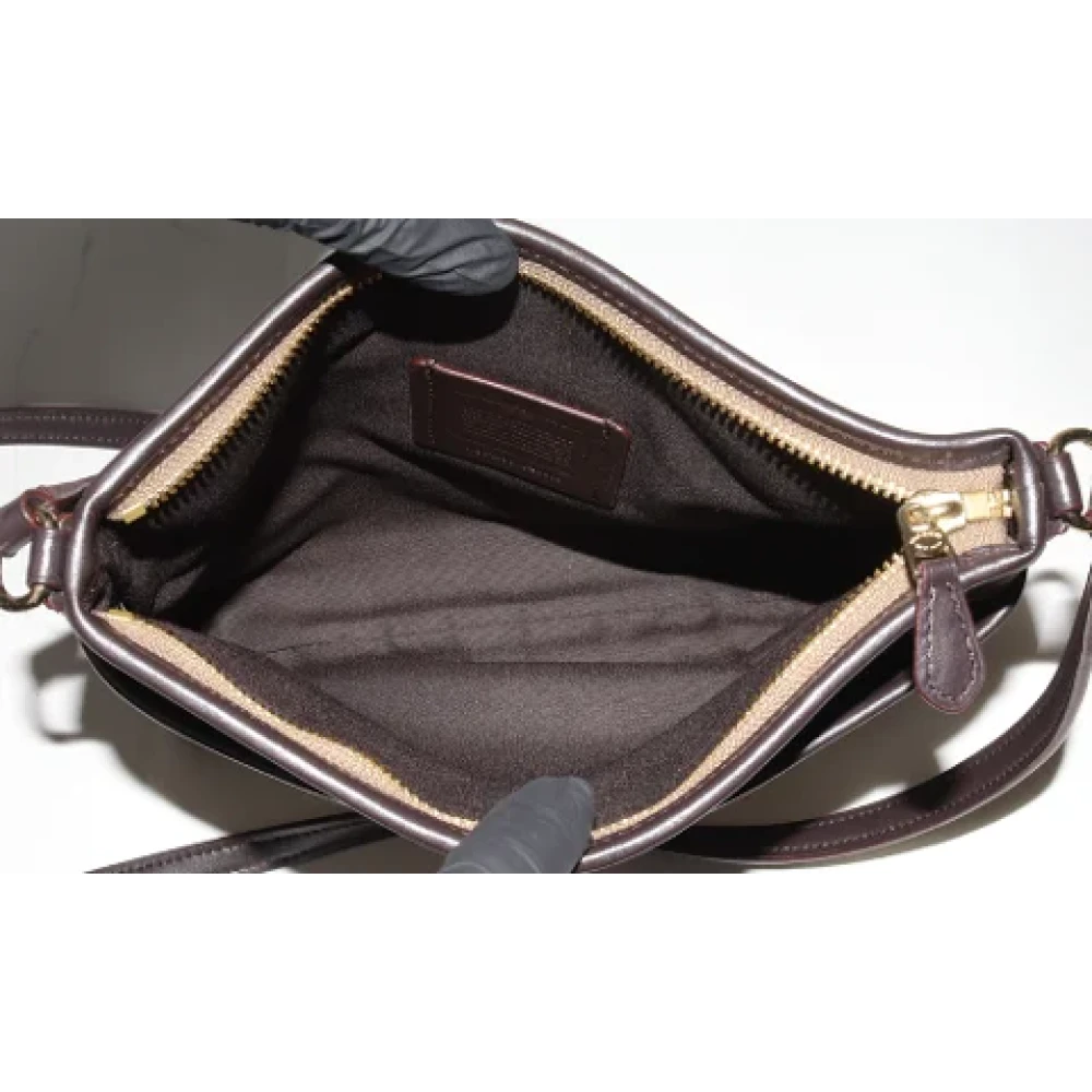 Coach Pre-owned Canvas crossbody-bags Brown Dames