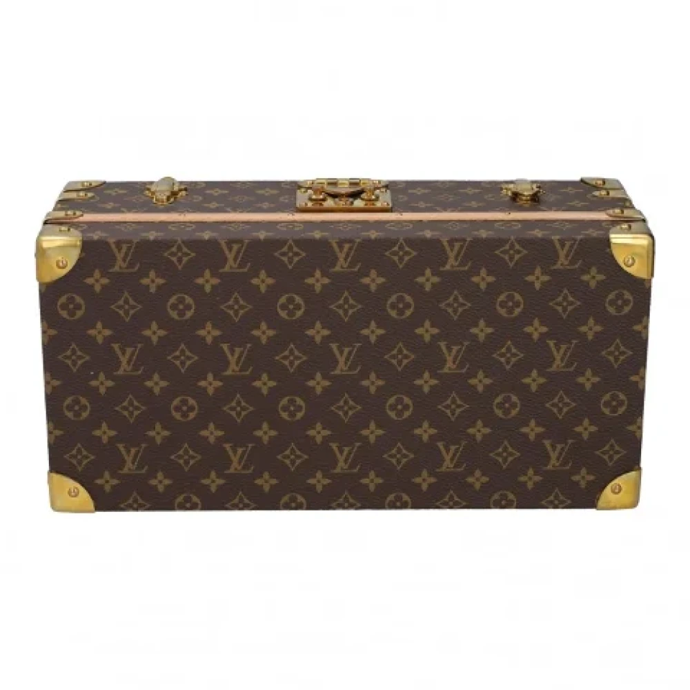 Louis Vuitton Vintage Tweedehands Bruin Canvas Louis Vuitton Reistas Brown Dames