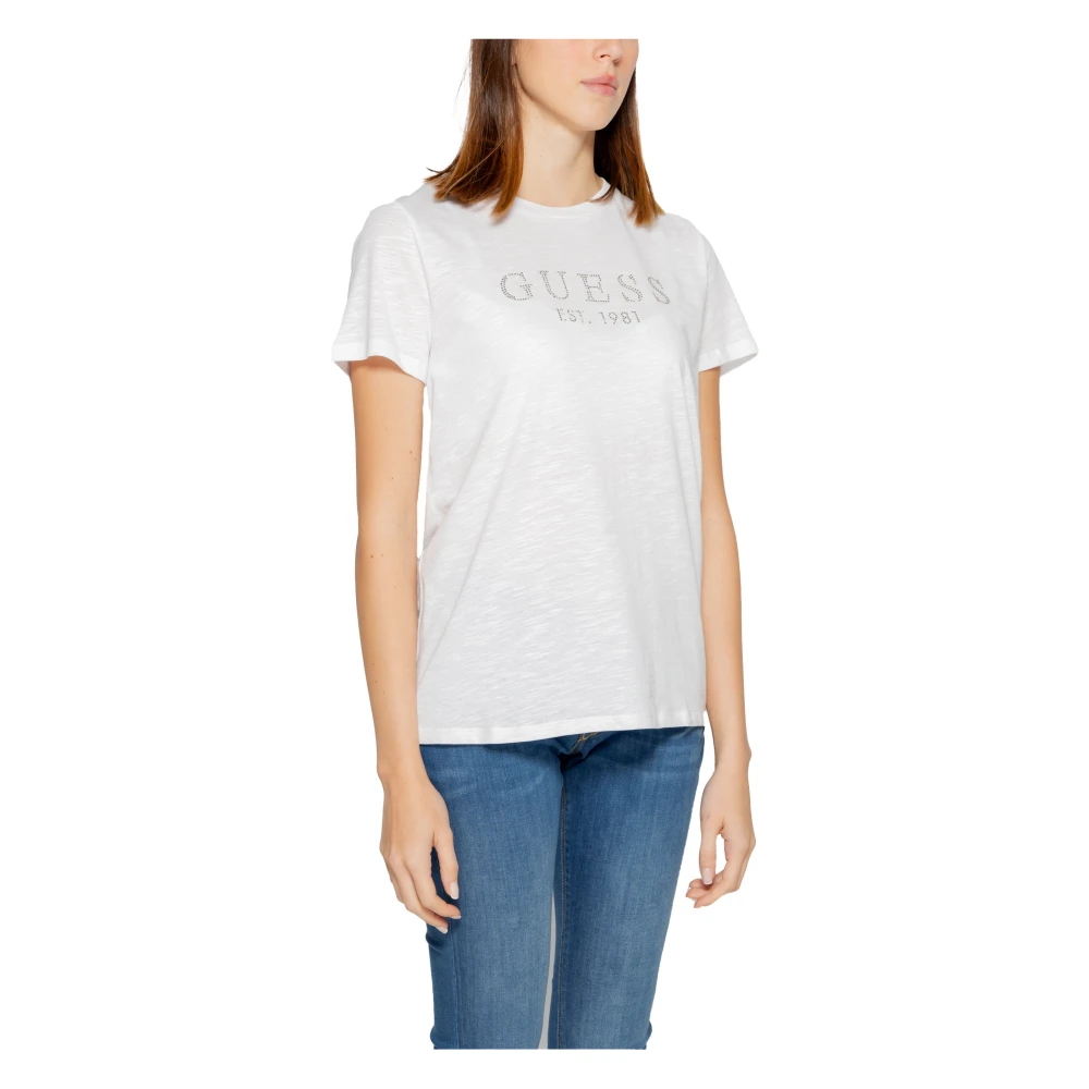 Guess T-Shirt Spring Summer Collectie White Dames