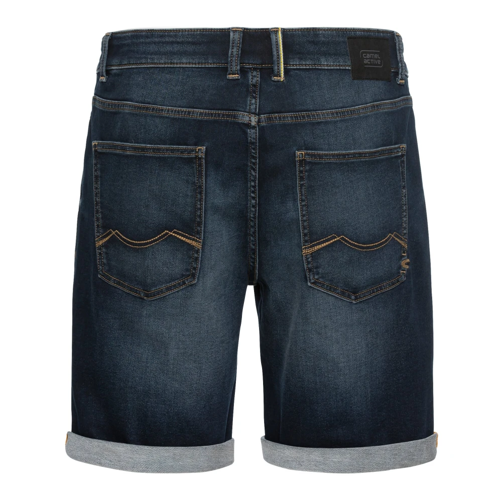 camel active Casual Denim Shorts Blue Heren