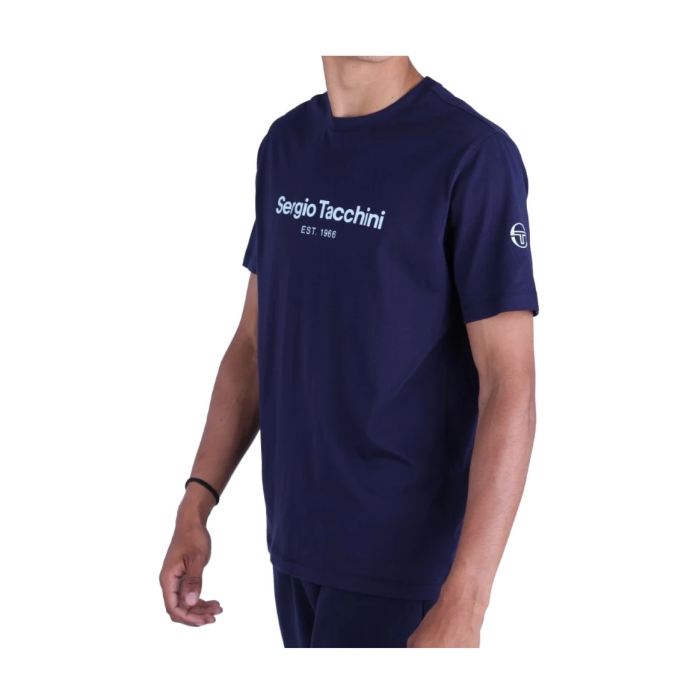 Sergio Tacchini Goblin T-shirt 100% Katoen Blue Heren