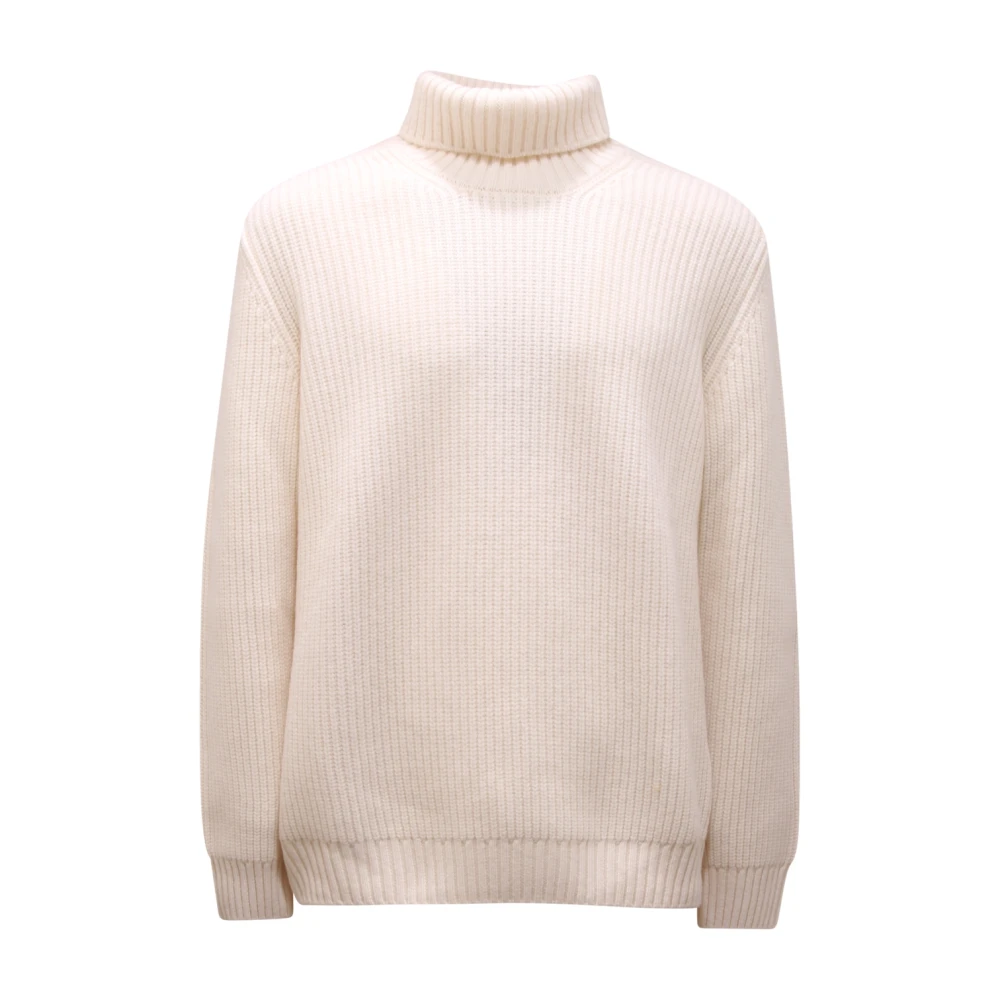 Hogan Men's White Wool Turtleneck Jumper - Turtlenecks - Xl - Knitwear