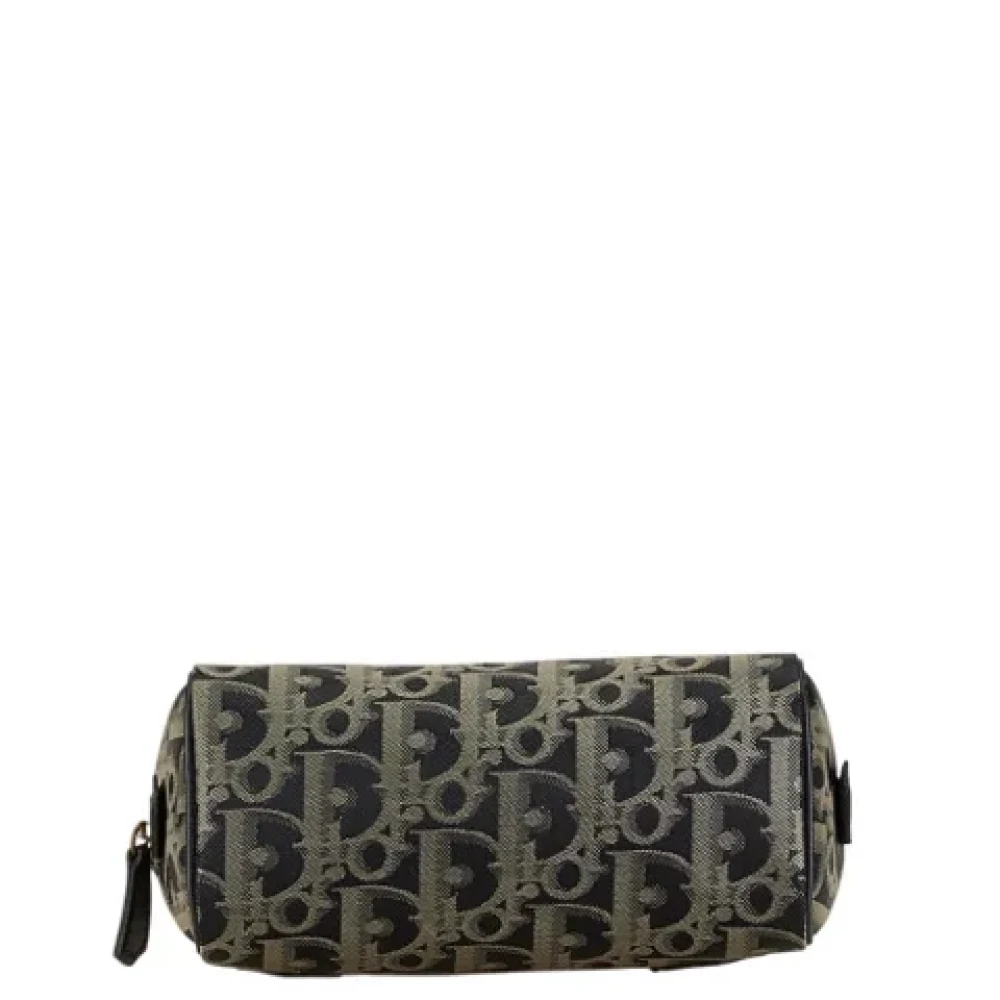 Dior Vintage Pre-owned Canvas handbags Blue Dames