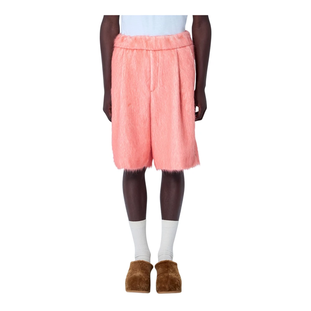Dries Van Noten Orange Casual Shorts, Male, S, Brushed Wool Shorts