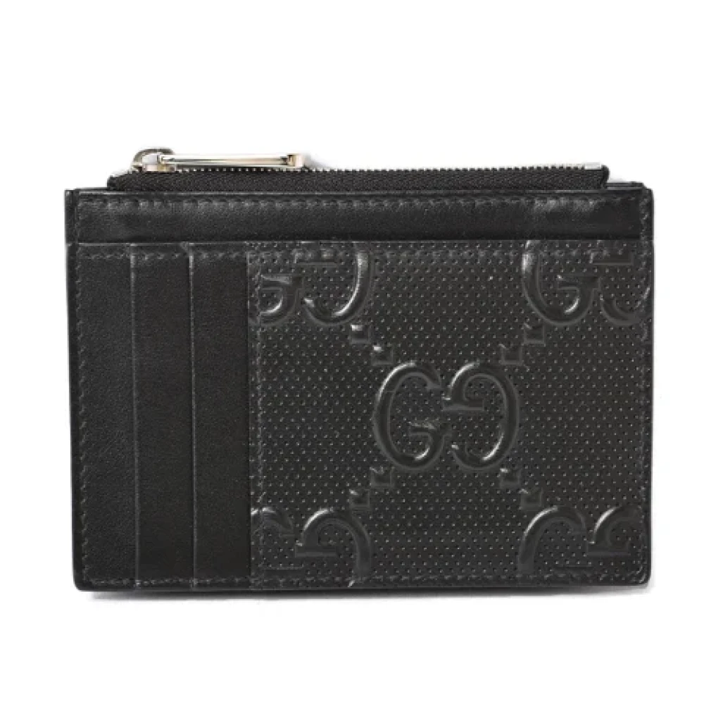 Gucci Vintage Pre-owned Leather wallets Black Dames
